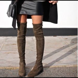 Stuart Weitzman for Russell Bromley suede boots